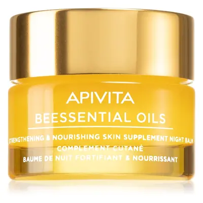 Apivita Beessential Oils Strengthening & Nourishing Night Balm éjszakai bőrbalzsam a táplálásért