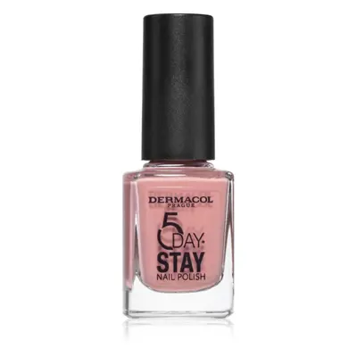 Dermacol 5 Day Stay hosszantartó körömlakk árnyalat 50 Antique Rose 11 ml