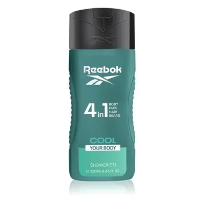 Reebok Cool Your Body felfrissítő tusfürdő gél 4 in 1 uraknak 250 ml