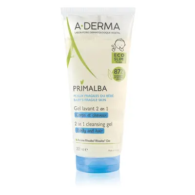 A-Derma Primalba Baby tisztító gél testre és hajra gyermekeknek 200 ml