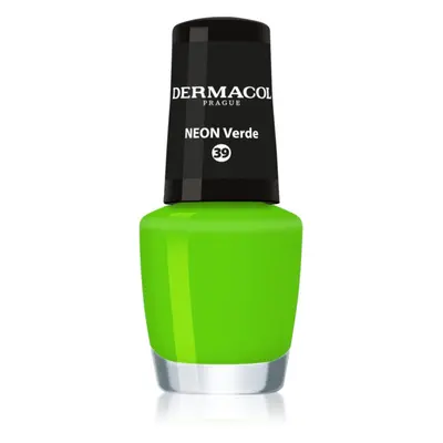 Dermacol Neon neon körömlakk árnyalat 39 Verde 5 ml