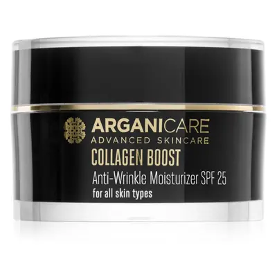 Arganicare Collagen Boost Anti-Wrinkle Moisturizer hidratáló ránctalanító krém SPF 25 50 ml