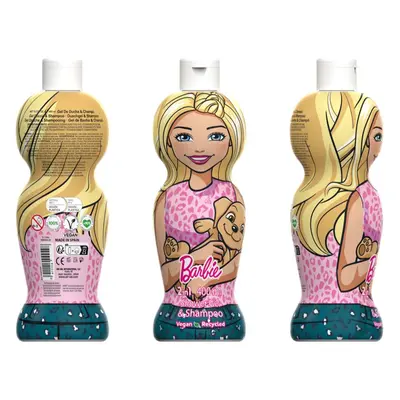 Barbie 2in1 gyengéd tusoló gél és sampon gyermekeknek 400 ml