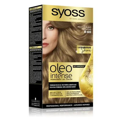 Syoss Oleo Intense tartós hajfesték olajjal árnyalat 8-60 Honey Blond 1 db