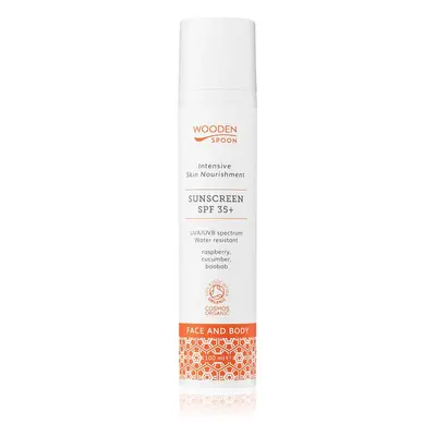 WoodenSpoon Skin Nourishment naptej arca és testre SPF 35 100 ml