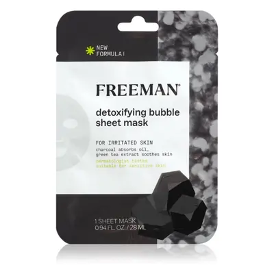 Freeman Essentials Charcoal & Green Tea Méregtelenítő arcmaszk zsíros bőrre 28 ml