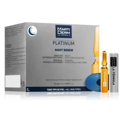 MartiDerm Platinum Night Renew hámlasztó peeling szérum ampullákban 30x2 ml