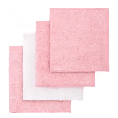 T-TOMI BIO Bamboo Baby Washcloths fürdő pamacs Pink 25 x 25 cm 4 db