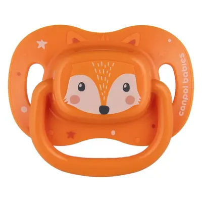 Canpol babies Cute Animals Soother 0-6m cumi Orange 1 db