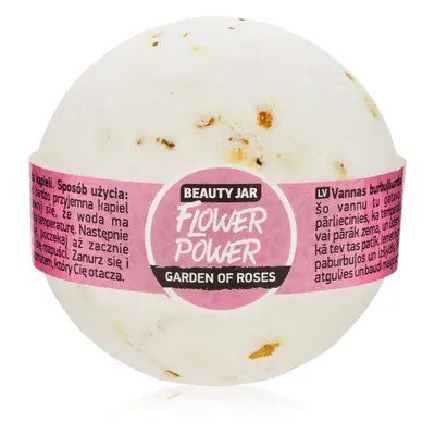 Beauty Jar Flower Power pezsgő fürdőgolyó rózsa illattal 150 g