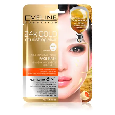 Eveline Cosmetics 24k Gold Nourishing Elixir liftinges maszk 1 db