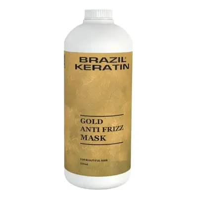 Brazil Keratin Gold Anti Frizz Mask keratinos regeneráló maszk a károsult hajra 550 ml