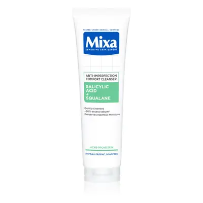 MIXA Anti-Imperfection Comfort Cleanser tisztító gél az arcbőrre a pattanásos bőr hibáira 150 ml