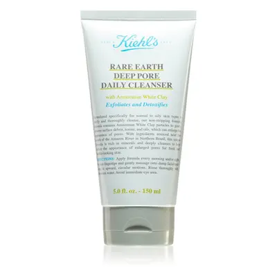 Kiehl's Rare Earth Deep Pore Daily Cleanser detoxikáló tisztító krém a pórusok összehúzására 150