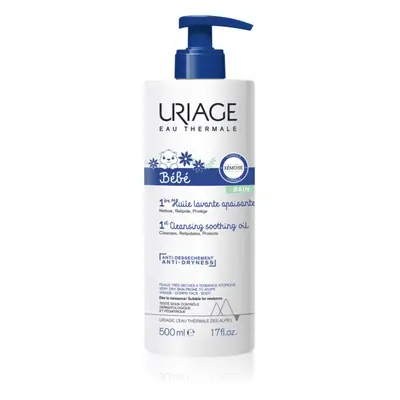 Uriage Bébé 1st Cleansing Soothing Oil nyugtató és tisztító olaj száraz és atópiás bőrre 500 ml