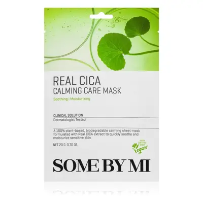 Some By Mi Clinical Solution Cica Calming Care Mask nyugtató hatású gézmaszk az érzékeny arcbőrr