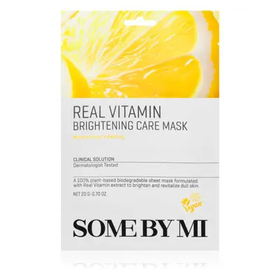 Some By Mi Clinical Solution Vitamin Brightening Care Mask fehérítő gézmaszk antioxidáns hatású 