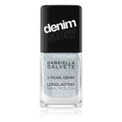 Gabriella Salvete Denim Story hosszantartó körömlakk árnyalat 02 Pearl Denim 11 ml