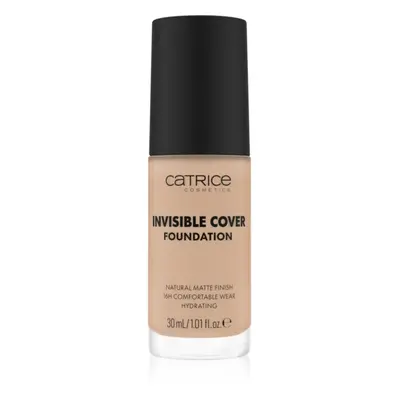 Catrice Invisible Cover Foundation hosszan tartó és erősen fedő alapozó matt hatással árnyalat 0