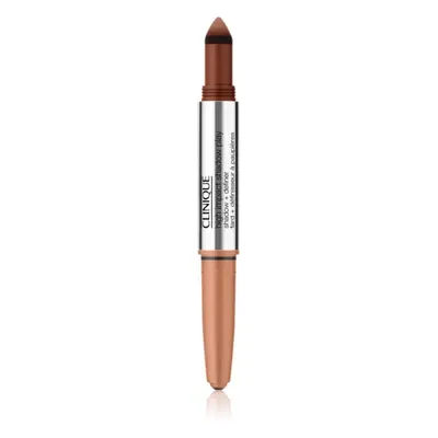 Clinique High Impact Shadow Play™ Shadow & Definer szemhéjfesték ceruza duo árnyalat Flame + Amb