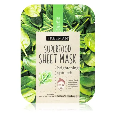 Freeman Superfood Spinach fehérítő gézmaszk 25 ml