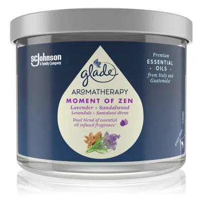 GLADE Aromatherapy Moment of Zen illatgyertya Lavender + Sandalwood 260 g