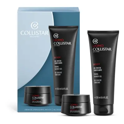 Collistar Uomo Anti-age Energizing Cream Cream-Gel+Toning Shower Gel ajándékszett