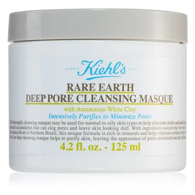 Kiehl's Rare Earth Deep Pore Cleansing Mask mélyen tisztító maszk a pórusok méretének csökkentés