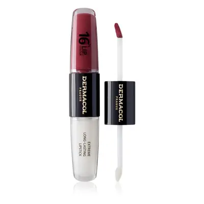 Dermacol 16H Lip Colour hosszan tartó rúzs és ajakfény árnyalat 28 Royal Peony 2x4 ml