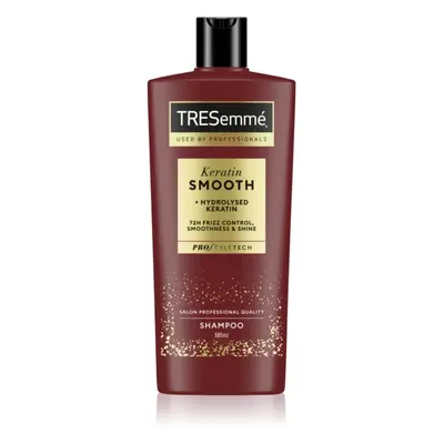 TRESemmé Keratin Smooth kisimító sampon hajra a rakoncátlan és töredezett hajra 685 ml