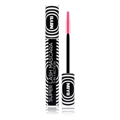 Miyo Super Lash 3 in 1 Action hosszabbító, göndörítő és dúsító szempillaspirál árnyalat Black 10