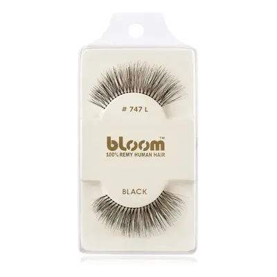 Bloom Natural ragasztható műszempilla természetes hajból No. 747L (Black) 1 cm