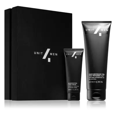 Unit4Men Regenerating set Citrus & Musk szett a hidratált bőrért