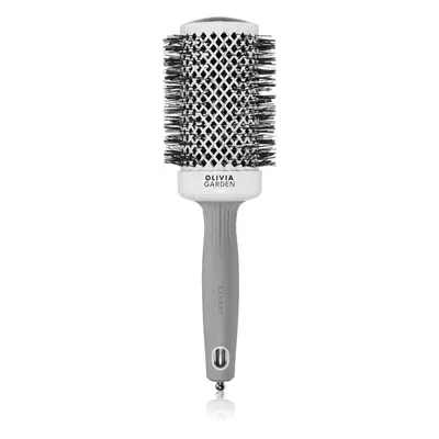 Olivia Garden Expert Shine Wavy Bristles White&Grey hajkefe průměr 55 mm 1 db