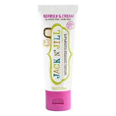 Jack N’ Jill Toothpaste természetes fogkrém gyermekeknek íz Berries & Cream 50 g