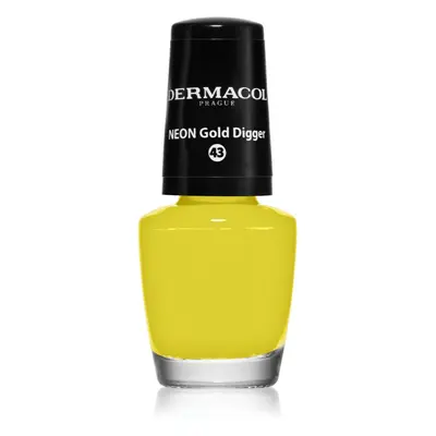 Dermacol Neon neon körömlakk árnyalat 43 Gold Digger 5 ml