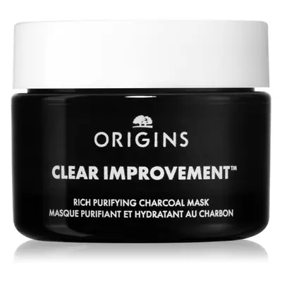 Origins Clear Improvement® Rich Purifying Charcoal Mask tisztító maszk aktív szénnel 30 ml