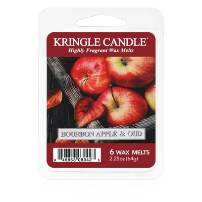 Kringle Candle Bourbon Apple & Oud illatos viasz aromalámpába 64 g