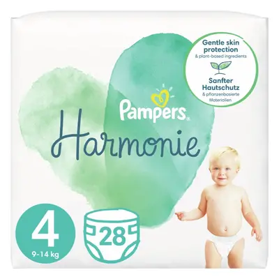 Pampers Harmonie Size 4 eldobható pelenkák 9 – 14 kg 28 db