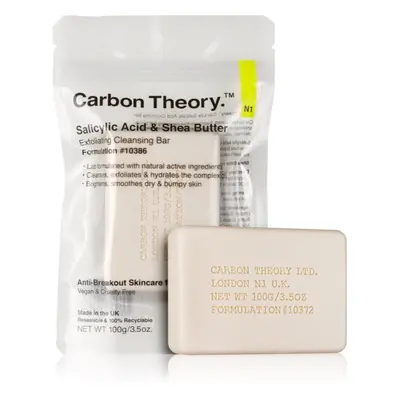 Carbon Theory Salicylic Acid & Shea Butter gyengéd tisztító szappan peeling hatással 100 g