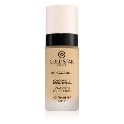 Collistar Impeccabile Long Wear Foundation tartós alapozó SPF 15 2N Beige 30 ml