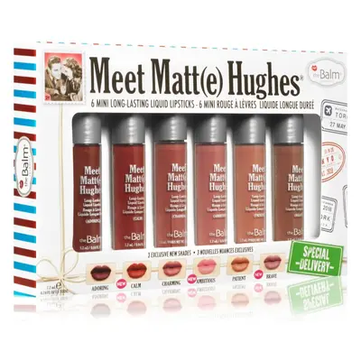 theBalm Meet Matt(e) Hughes Mini Kit Special Delivery folyékony rúzs szett