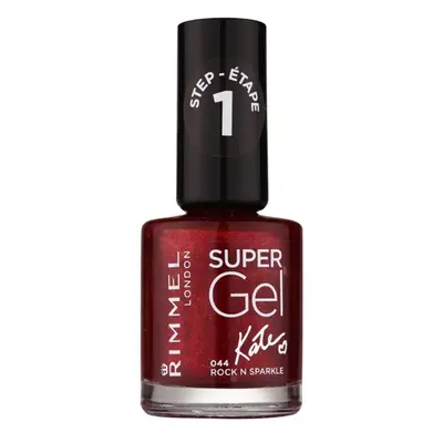 Rimmel Super Gel By Kate géles körömlakk UV/LED lámpa használata nélkül árnyalat 044 Rock n Spar