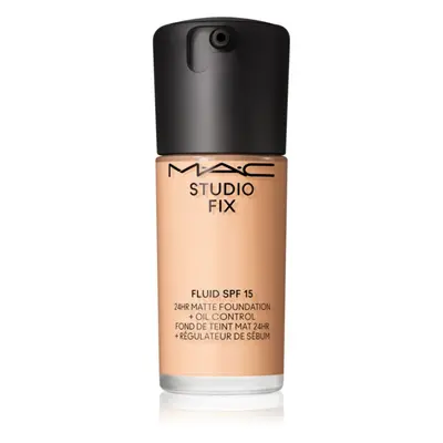 MAC Cosmetics Studio Fix Fluid SPF 15 24HR Matte Foundation + Oil Control mattító alapozó SPF 15