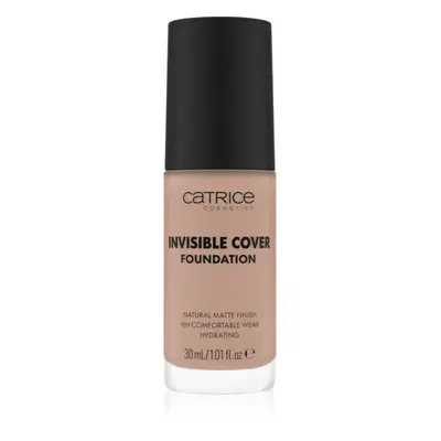 Catrice Invisible Cover Foundation hosszan tartó és erősen fedő alapozó matt hatással árnyalat 0