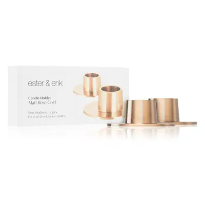 ester & erik accessories matt rose gold gyertyatartó medium 2,2 cm 2 db