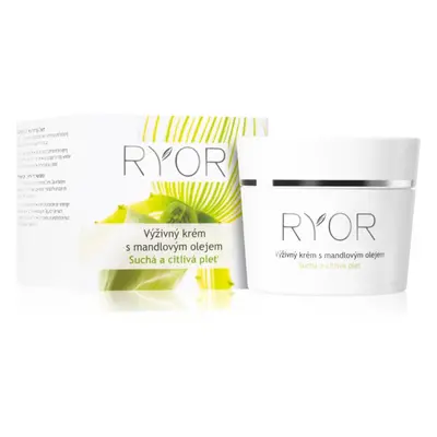 RYOR Dry And Sensitive Naturtal Oils tápláló krém mandulaolajjal 50 ml