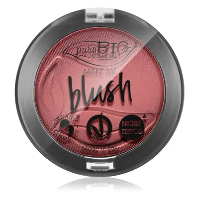 puroBIO Cosmetics Long-lasting Blush púderes arcpír árnyalat 06 Cherry Blossom 5,2 g