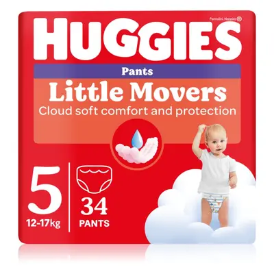 Huggies Little Movers Pants eldobható nadrágpelenkák 12-17 kg 34 db