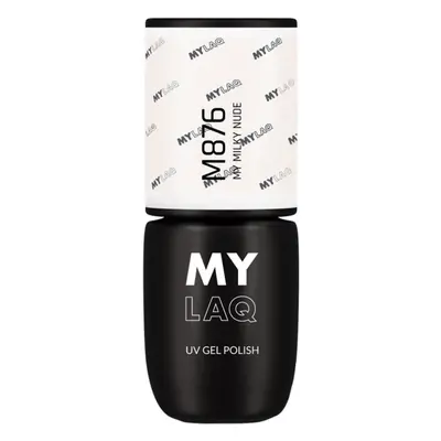 MYLAQ UV Gel Polish géles körömlakk árnyalat My Milky Nude 5 ml